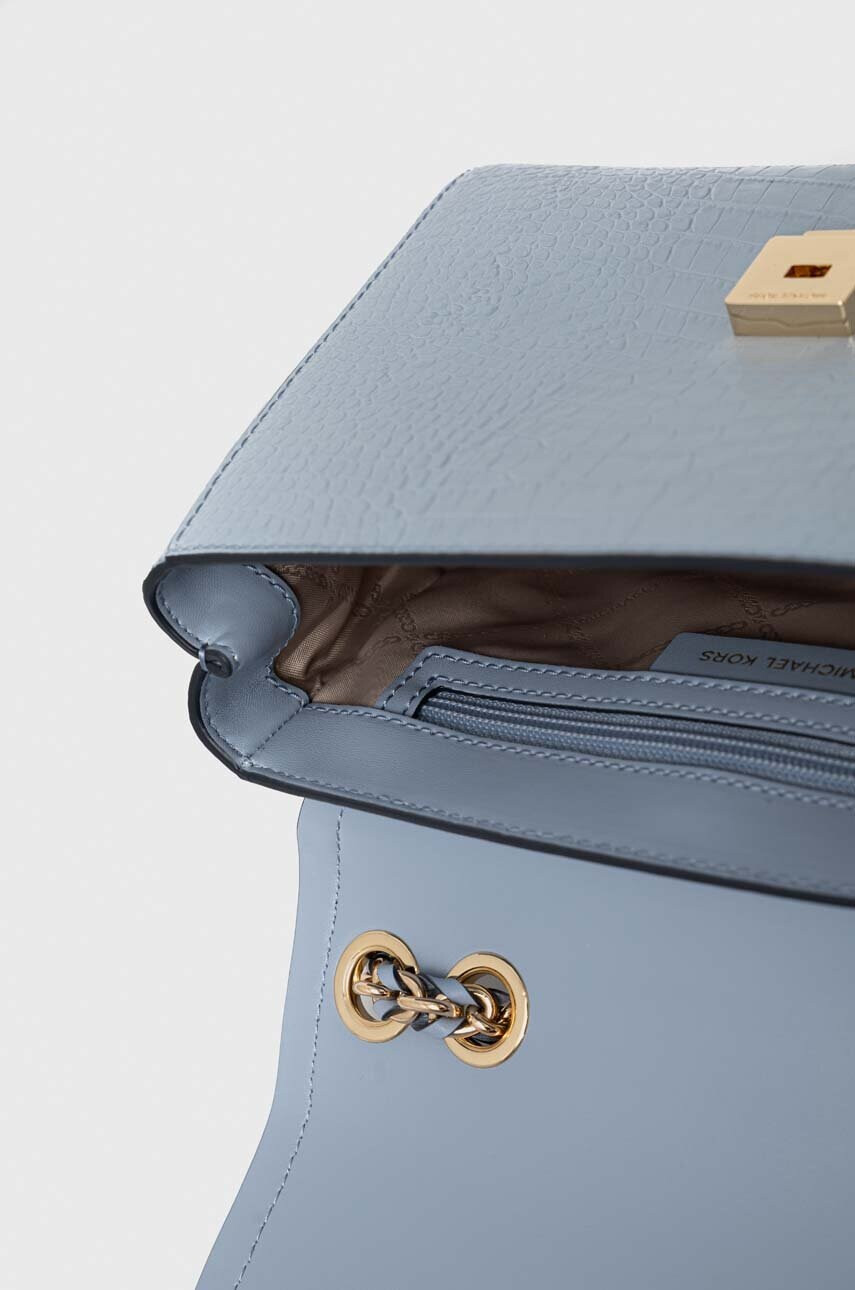 MICHAEL Michael Kors Кожена чанта в синьо - Pepit.bg
