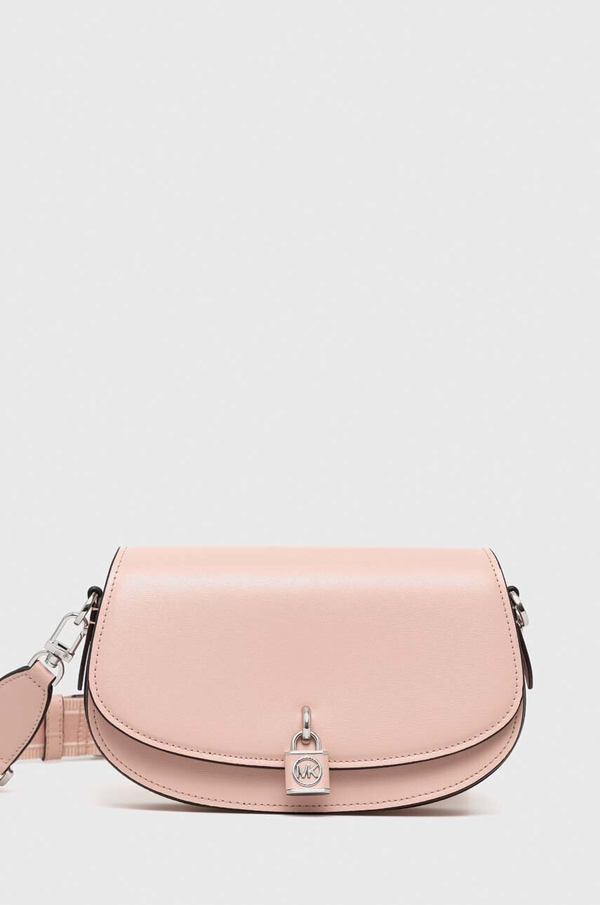 MICHAEL Michael Kors Кожена чанта в розово - Pepit.bg