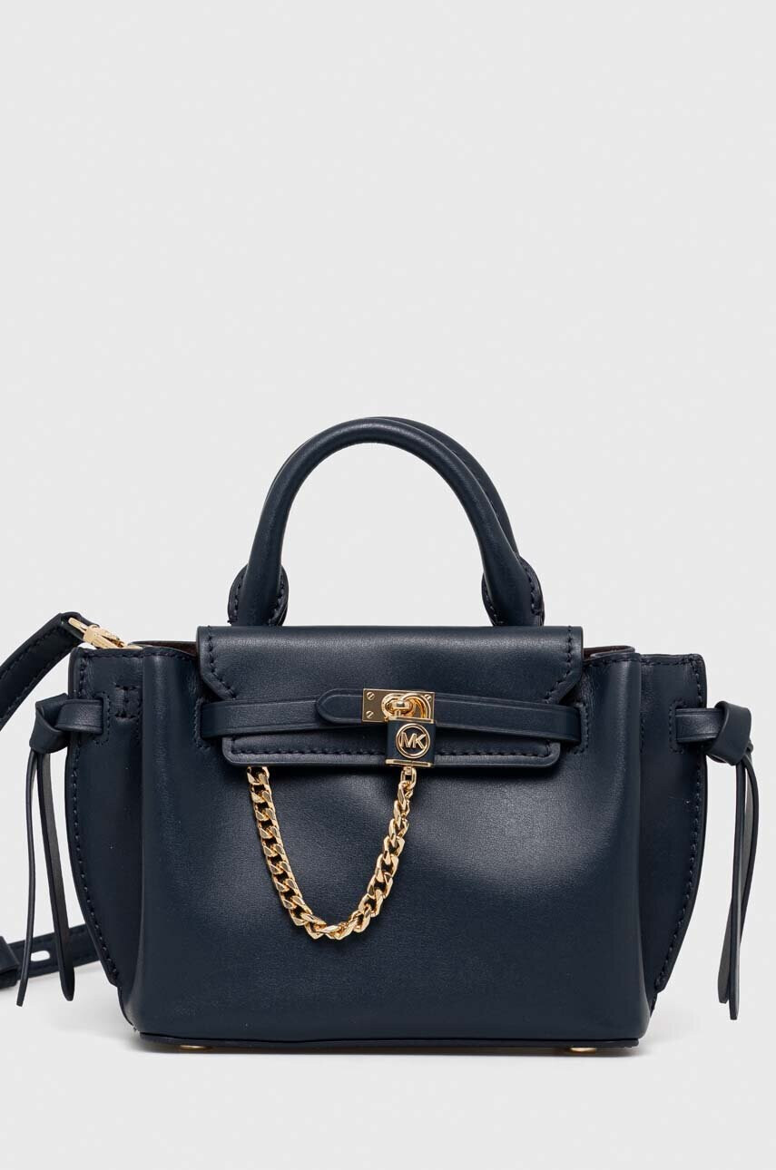 MICHAEL Michael Kors Кожена чанта в тъмносиньо - Pepit.bg