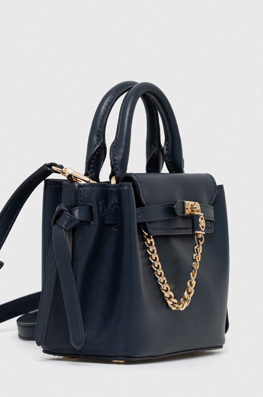 MICHAEL Michael Kors Кожена чанта в тъмносиньо - Pepit.bg