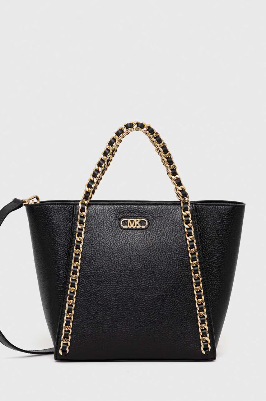 MICHAEL Michael Kors Кожена чанта в черно - Pepit.bg