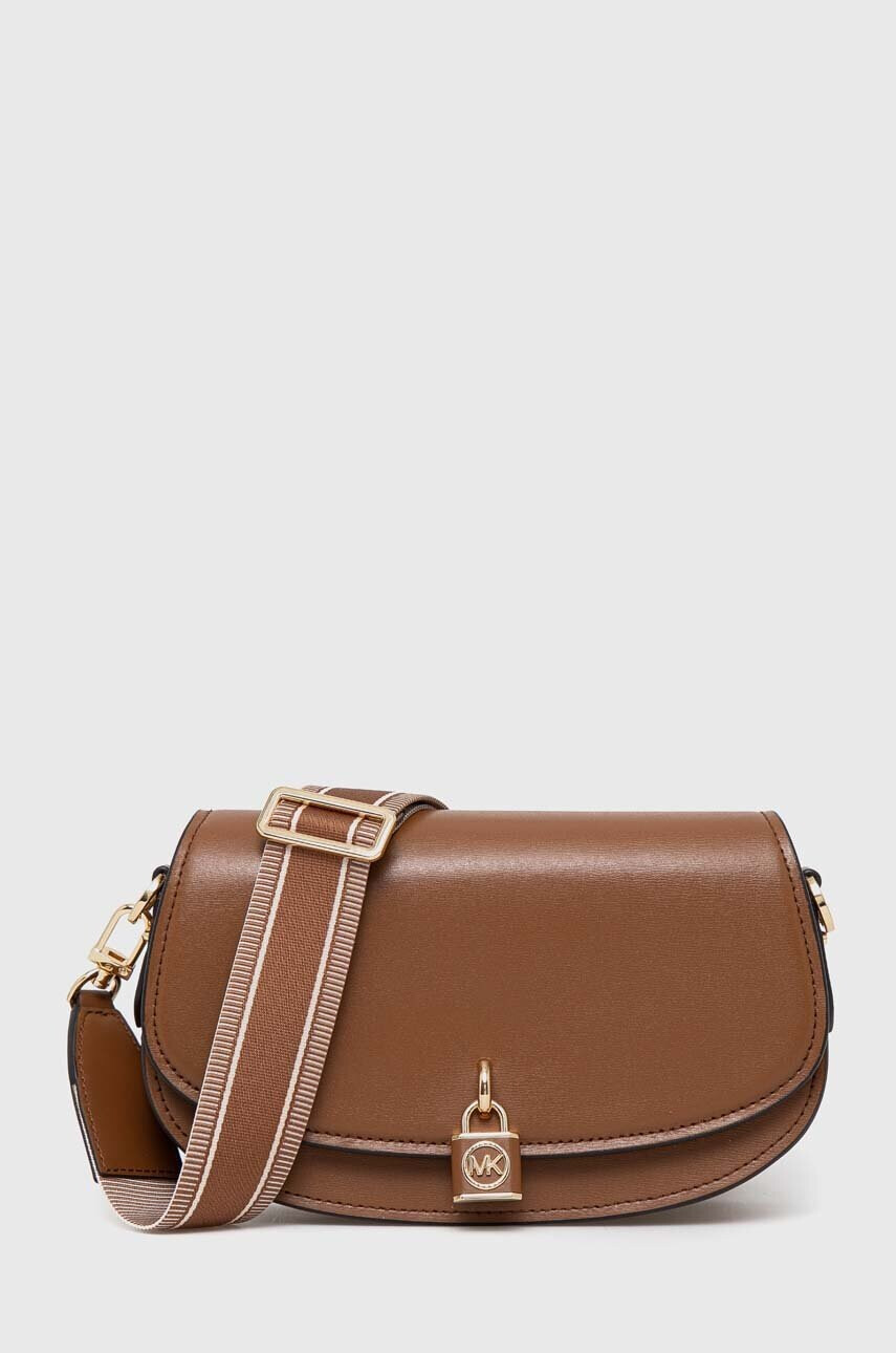 MICHAEL Michael Kors Кожена чанта в кафяво - Pepit.bg