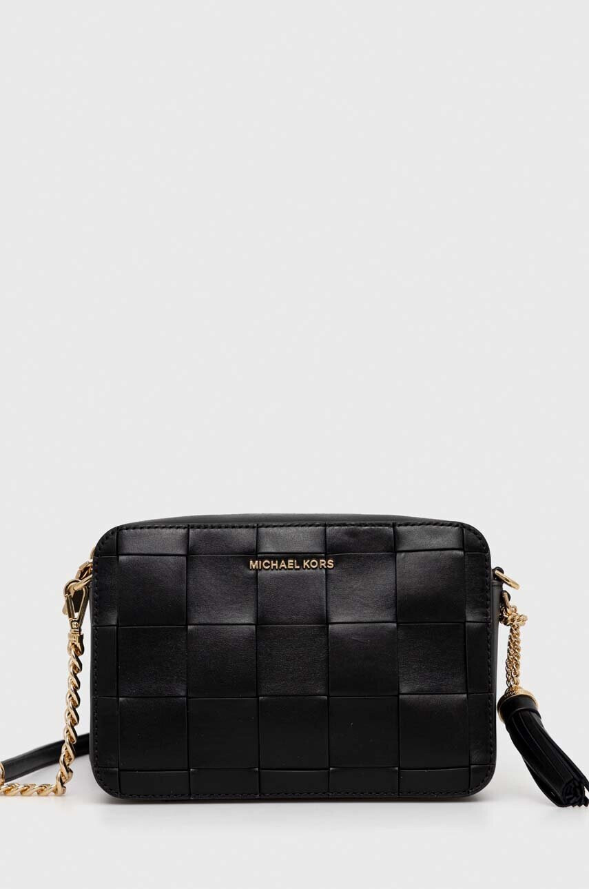MICHAEL Michael Kors Кожена чанта в черно - Pepit.bg