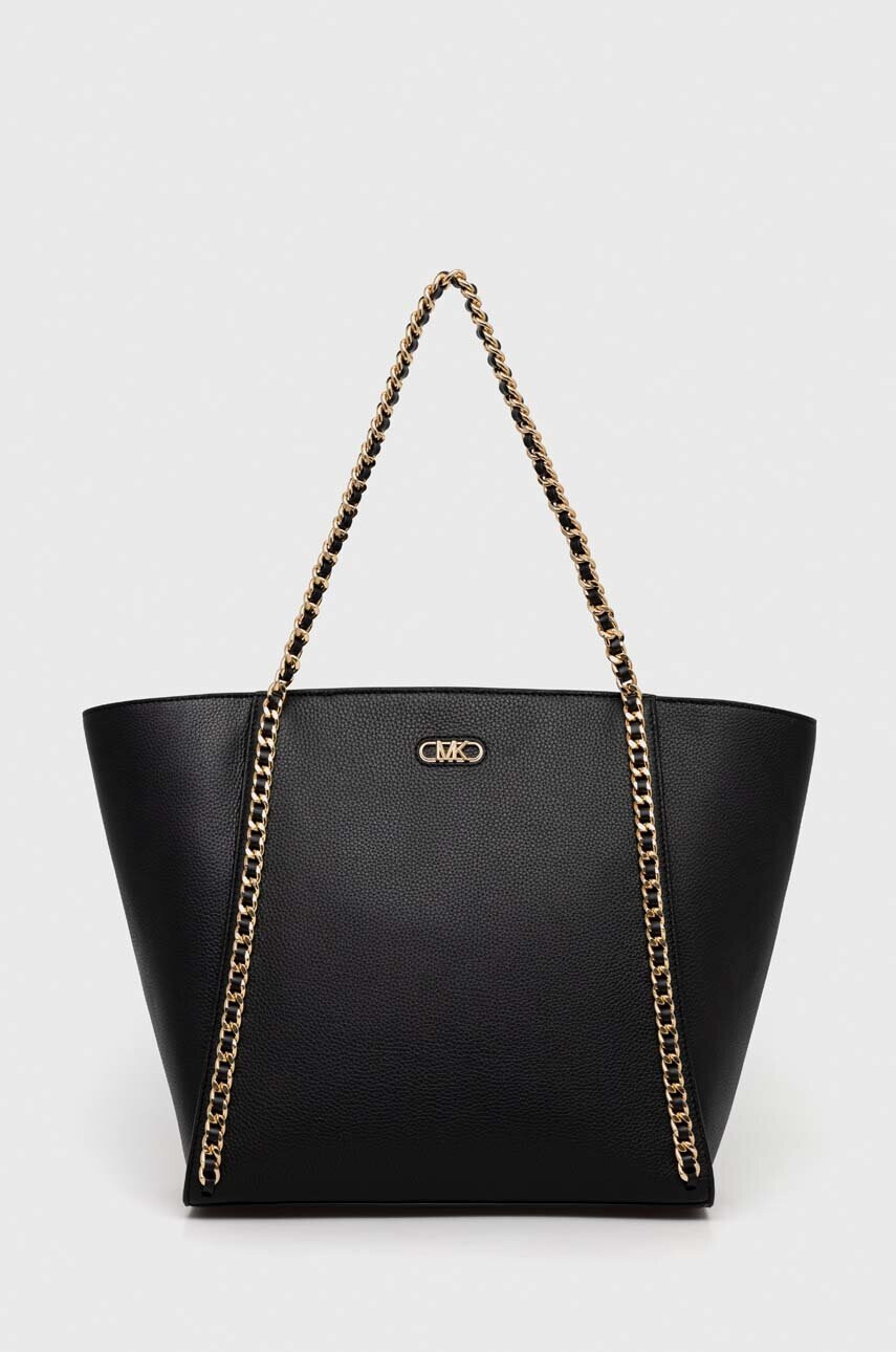 MICHAEL Michael Kors Кожена чанта в черно - Pepit.bg