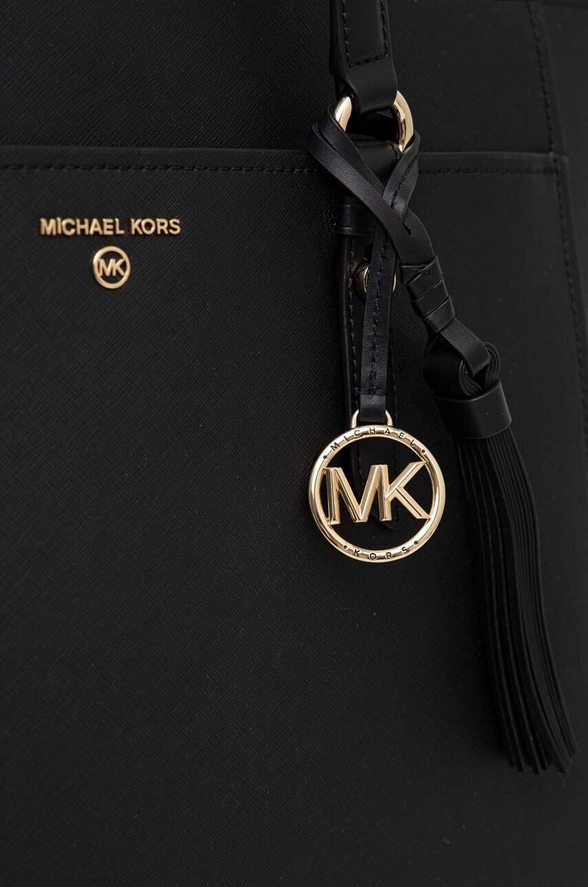 MICHAEL Michael Kors Кожена чанта в черно - Pepit.bg