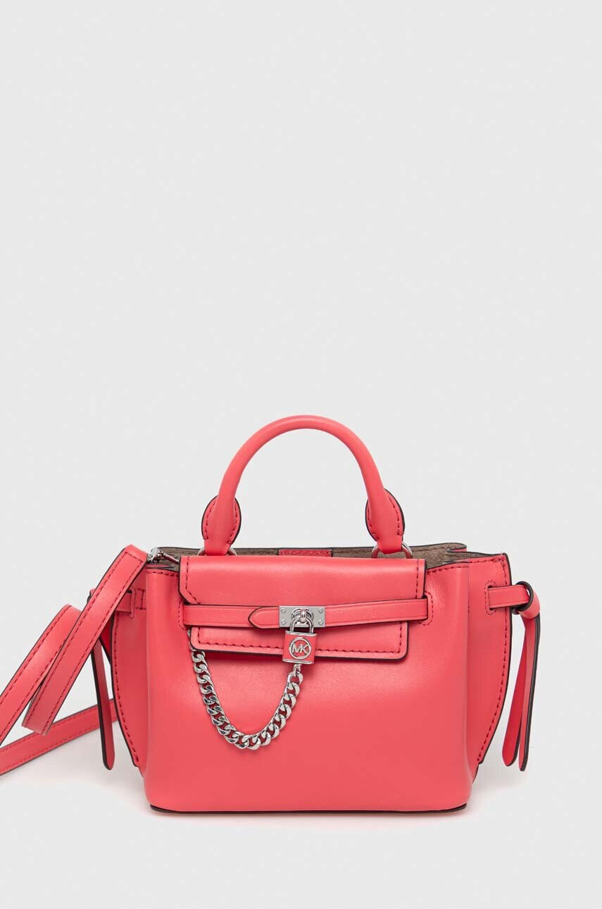 MICHAEL Michael Kors Кожена чанта в розово - Pepit.bg
