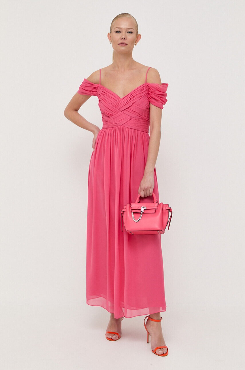 MICHAEL Michael Kors Кожена чанта в розово - Pepit.bg