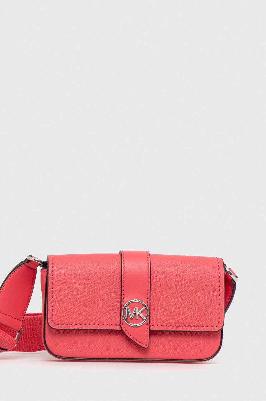 MICHAEL Michael Kors Кожена чанта в розово - Pepit.bg