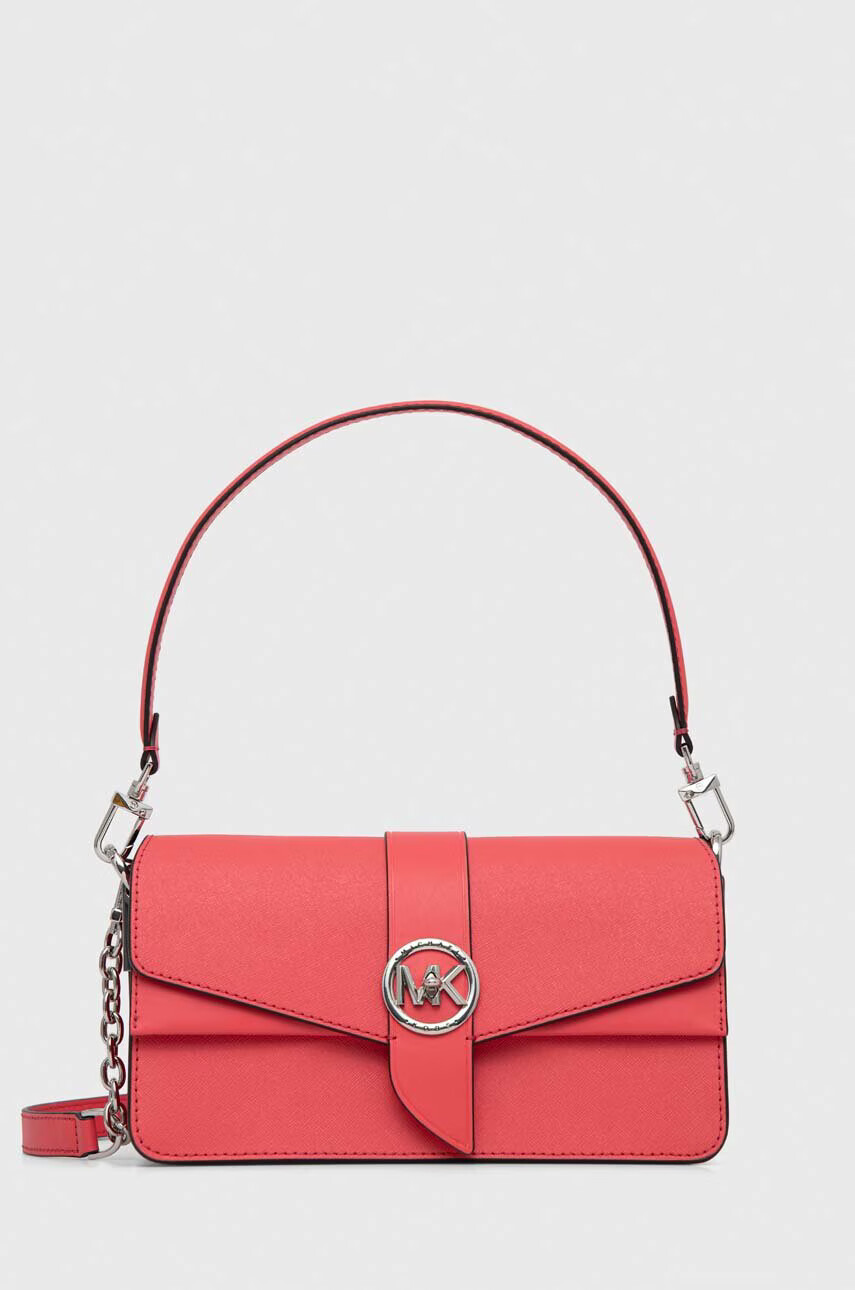 MICHAEL Michael Kors Кожена чанта в розово - Pepit.bg