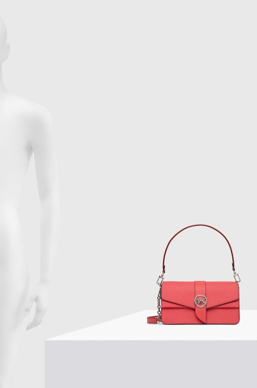 MICHAEL Michael Kors Кожена чанта в розово - Pepit.bg