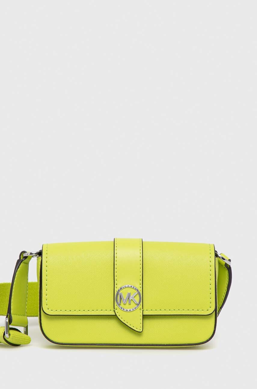 MICHAEL Michael Kors Кожена чанта в зелено - Pepit.bg