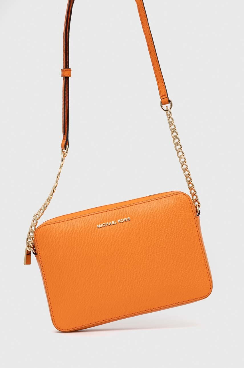 MICHAEL Michael Kors Кожена чанта в оранжево - Pepit.bg