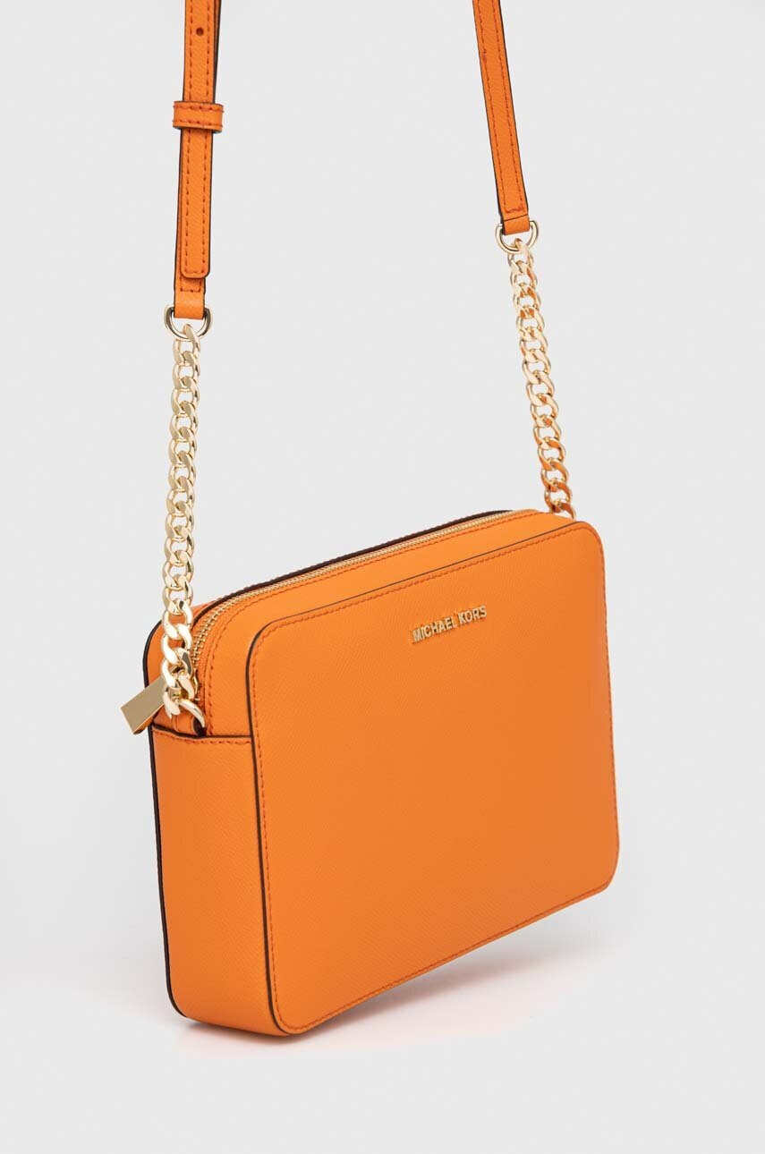 MICHAEL Michael Kors Кожена чанта в оранжево - Pepit.bg