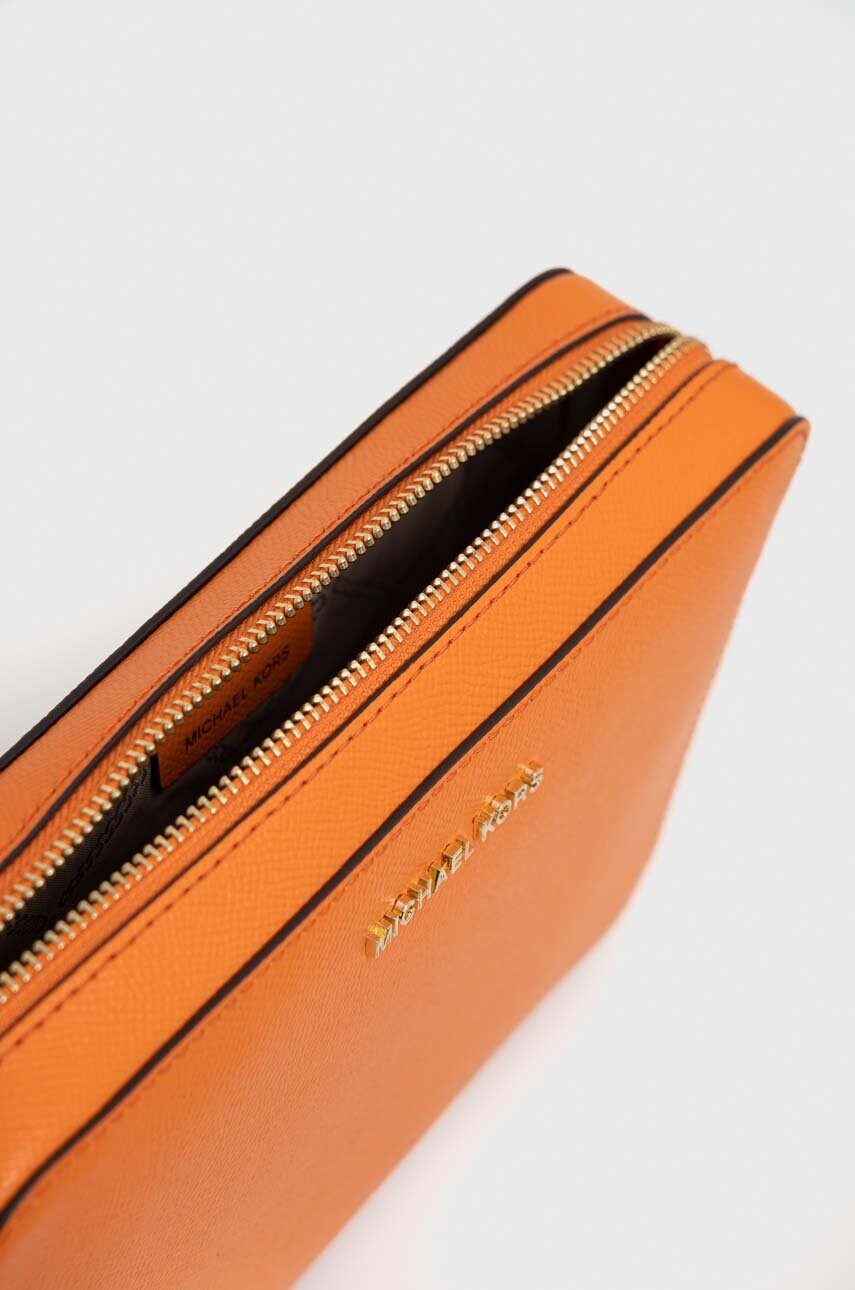 MICHAEL Michael Kors Кожена чанта в оранжево - Pepit.bg