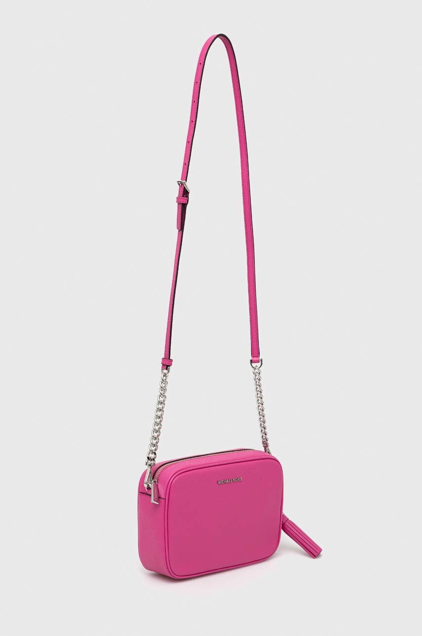 MICHAEL Michael Kors Кожена чанта в розово - Pepit.bg