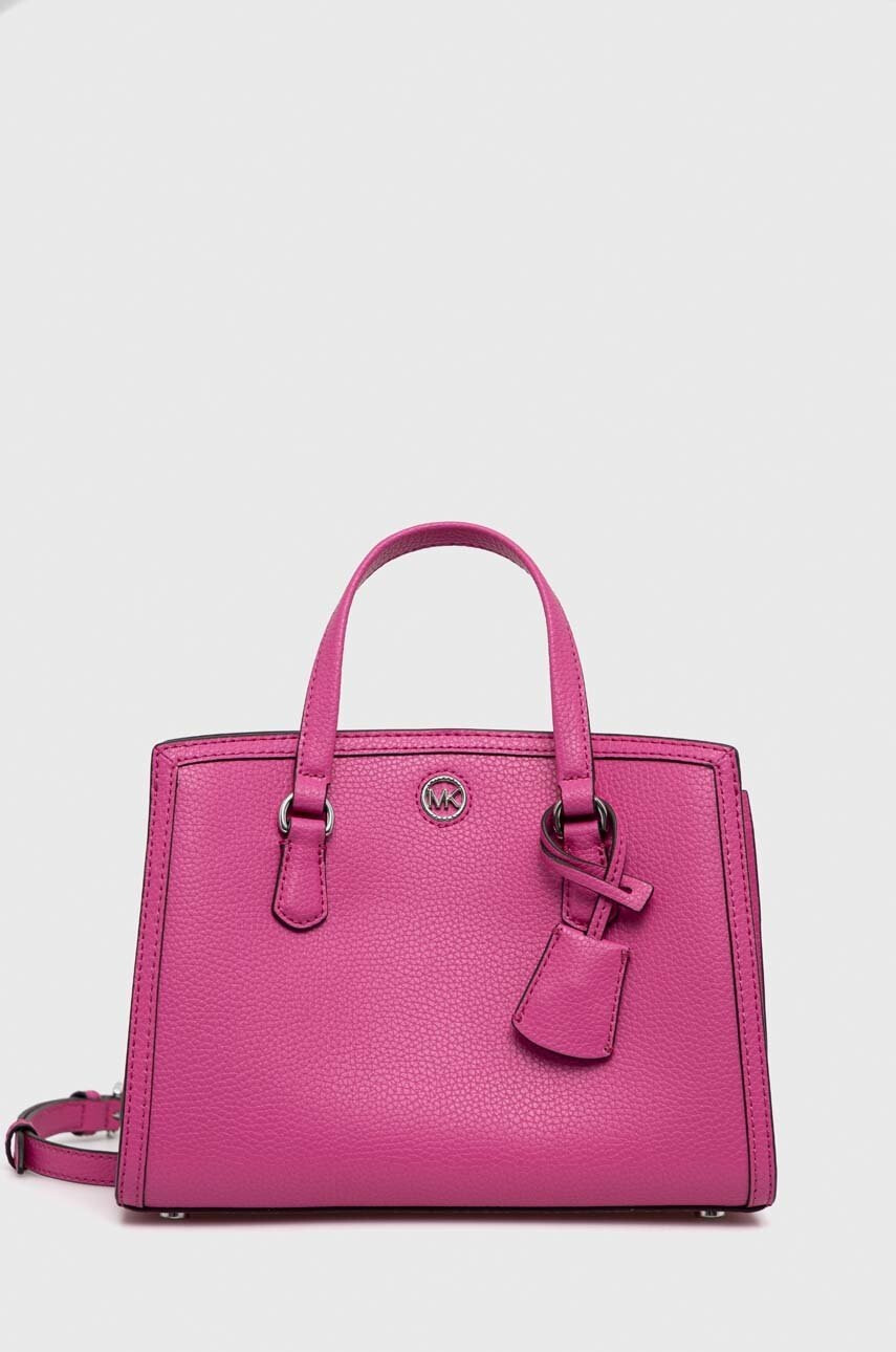 MICHAEL Michael Kors Кожена чанта в розово - Pepit.bg