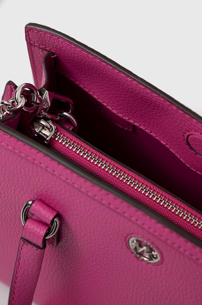 MICHAEL Michael Kors Кожена чанта в розово - Pepit.bg
