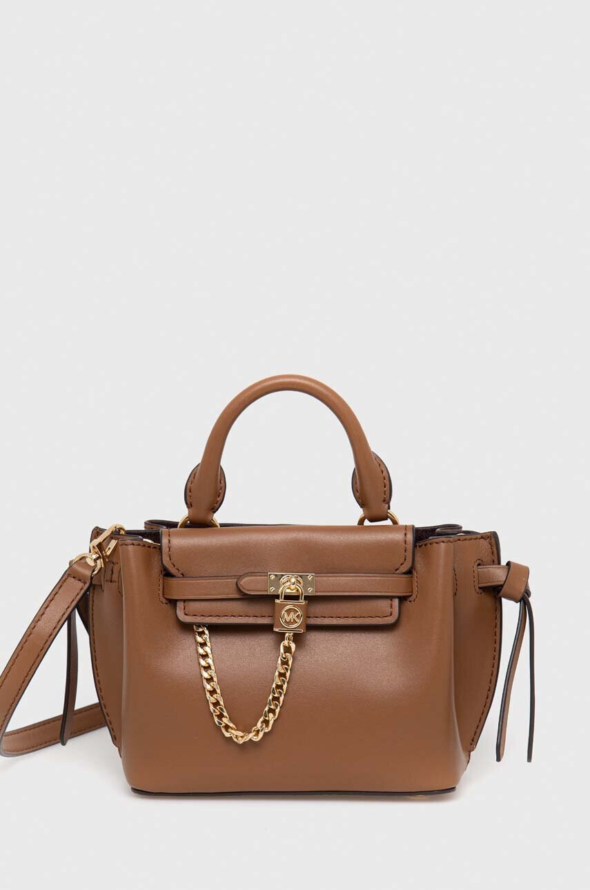 MICHAEL Michael Kors Кожена чанта в кафяво - Pepit.bg