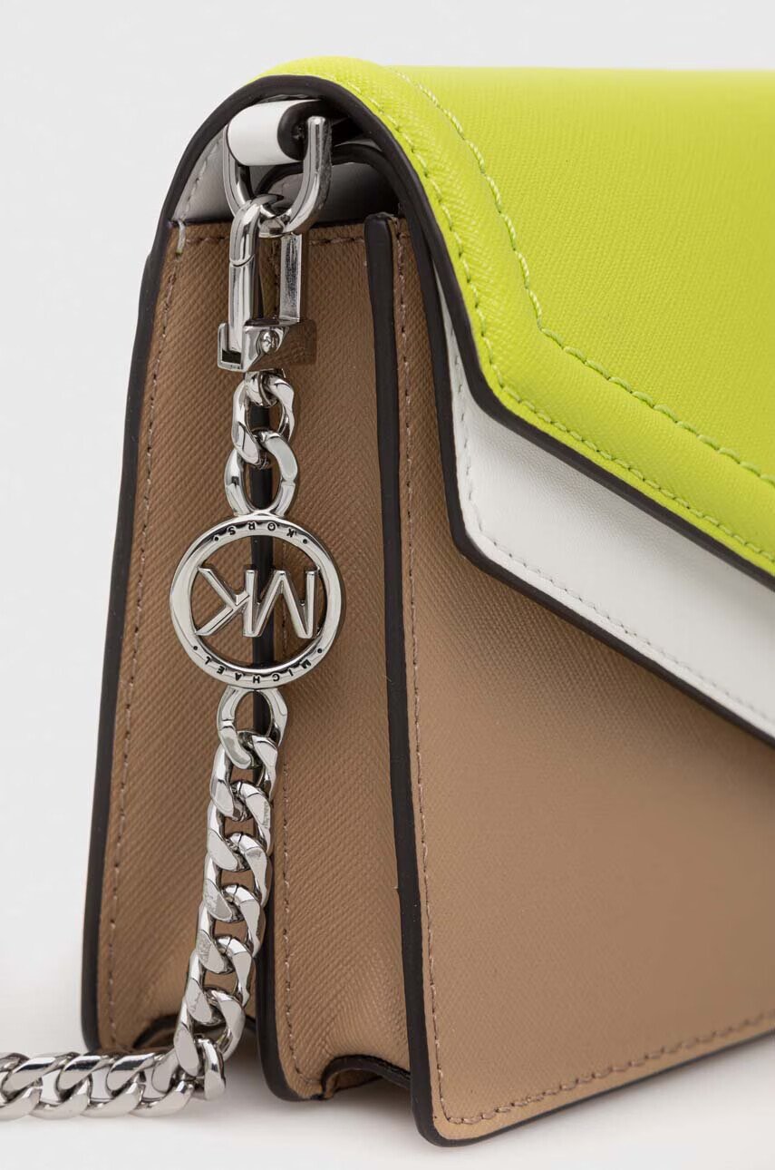 MICHAEL Michael Kors Кожена чанта Jet Set в зелено - Pepit.bg
