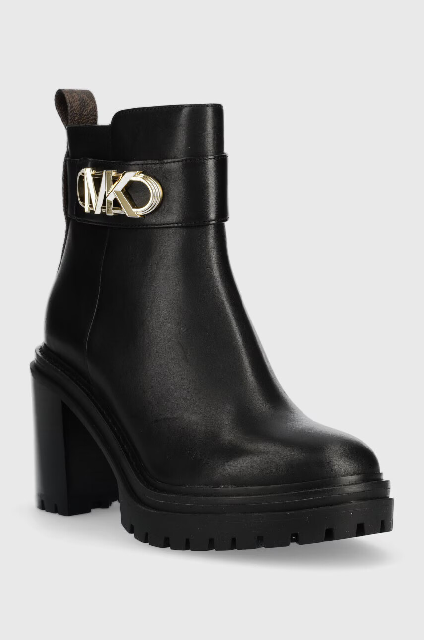 MICHAEL Michael Kors Кожени боти Parker в черно с висок ток - Pepit.bg