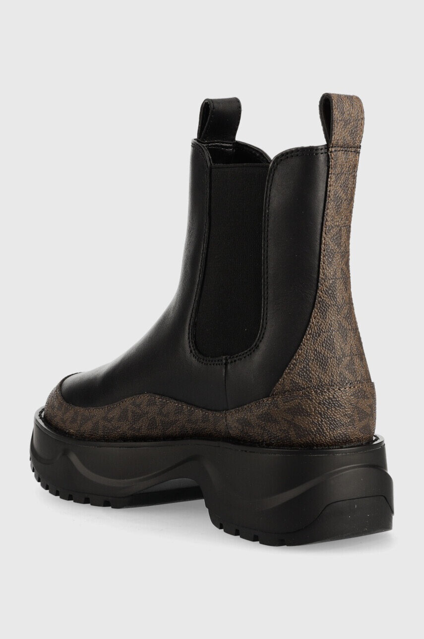 MICHAEL Michael Kors Кожени боти челси Dupree в черно с платформа - Pepit.bg