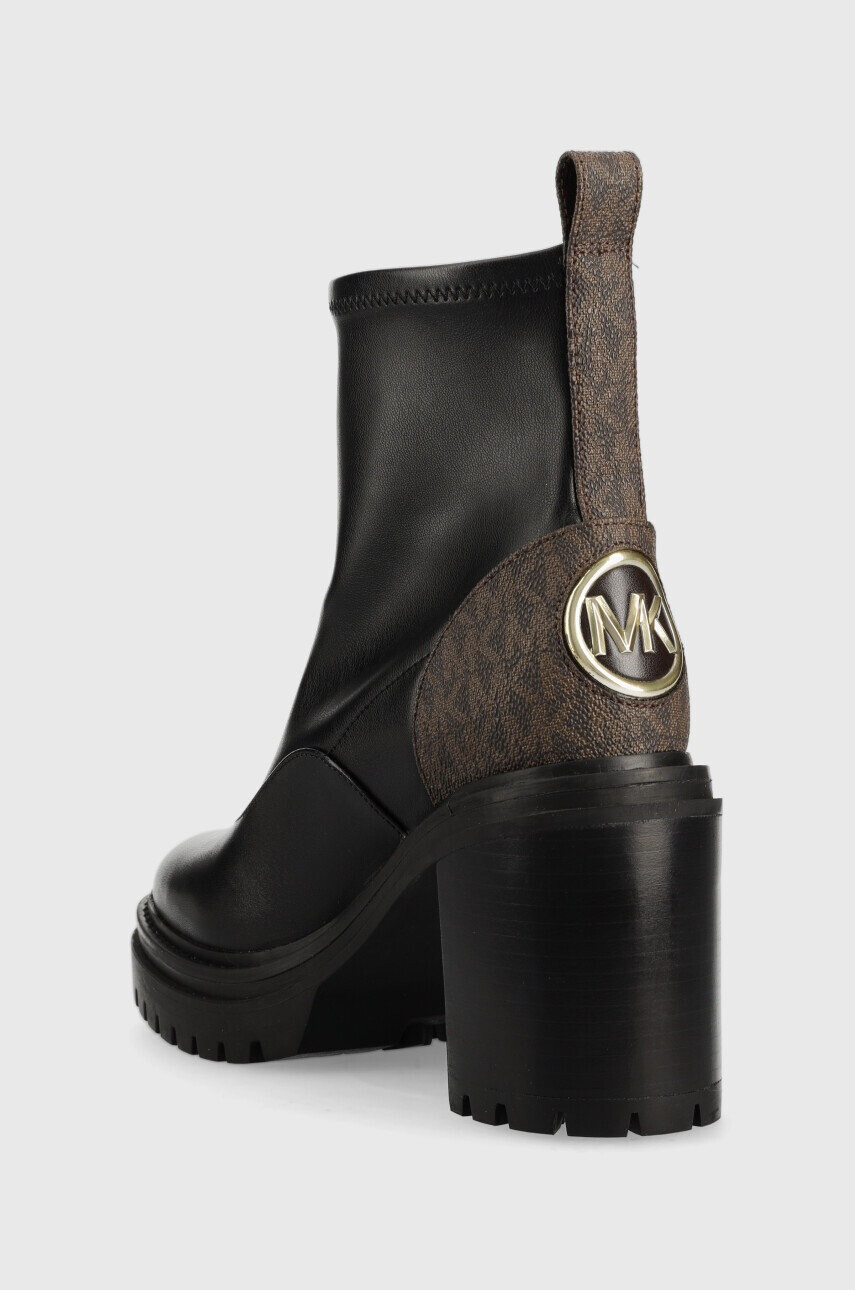 MICHAEL Michael Kors Кожени боти Cyrus в черно с висок ток - Pepit.bg
