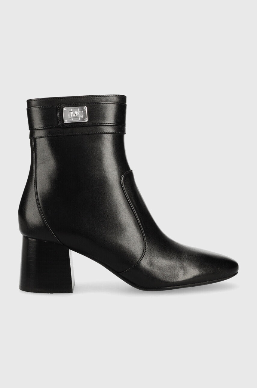 MICHAEL Michael Kors Кожени боти Padma в черно с висок ток - Pepit.bg
