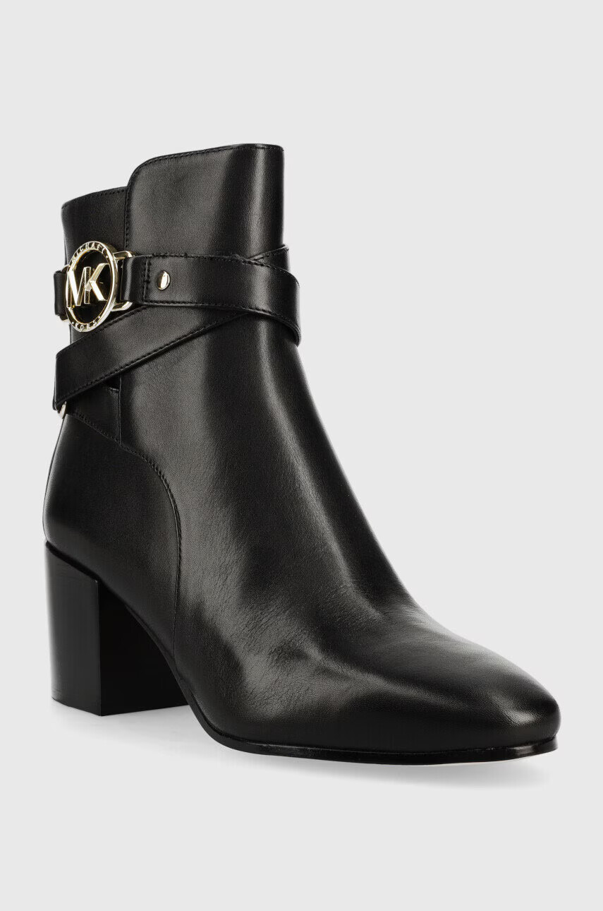 MICHAEL Michael Kors Кожени боти Rory в черно с висок ток - Pepit.bg
