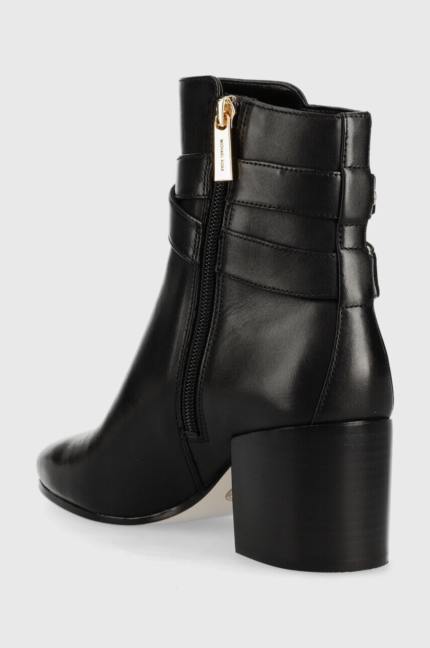 MICHAEL Michael Kors Кожени боти Rory в черно с висок ток - Pepit.bg