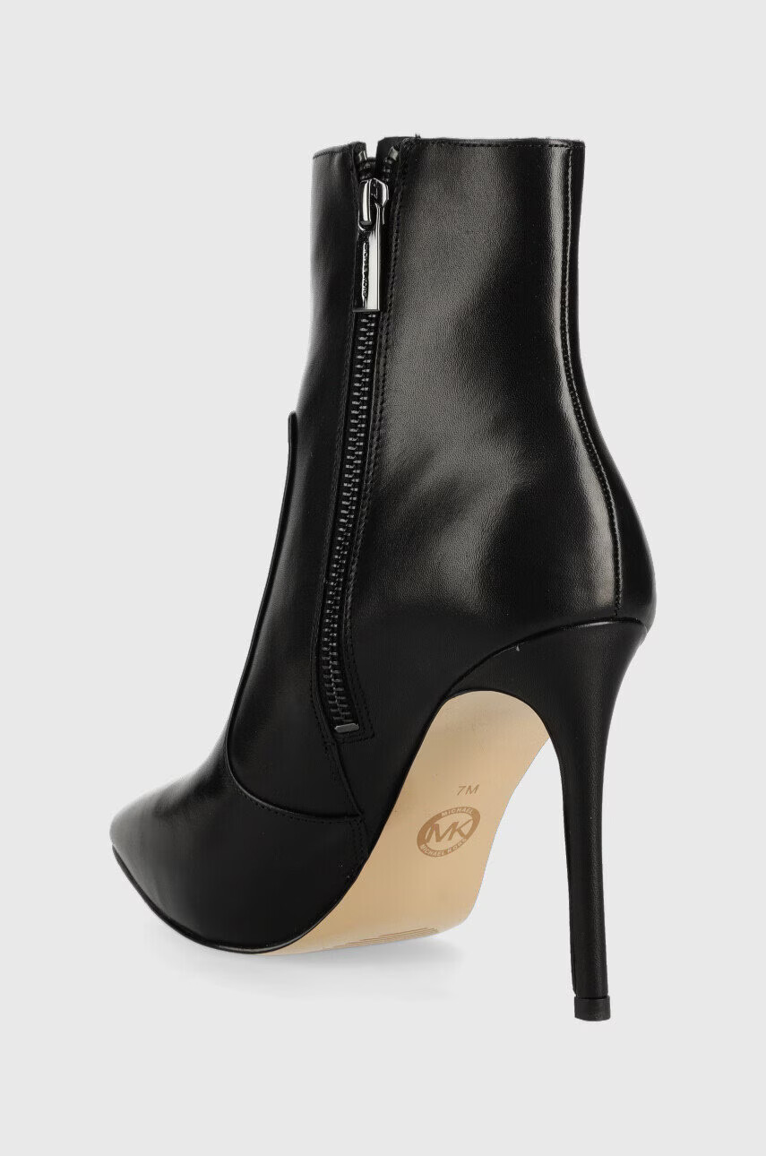 MICHAEL Michael Kors Кожени боти Rue в черно с ток стилето - Pepit.bg