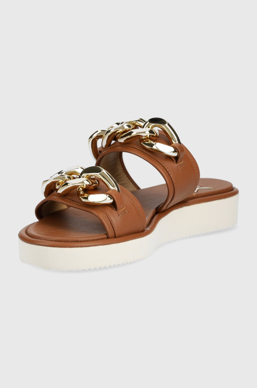 MICHAEL Michael Kors Кожени чехли Scarlett Double Band дамски в кафяво - Pepit.bg