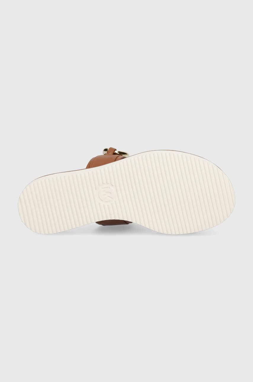 MICHAEL Michael Kors Кожени чехли Scarlett Double Band дамски в кафяво - Pepit.bg