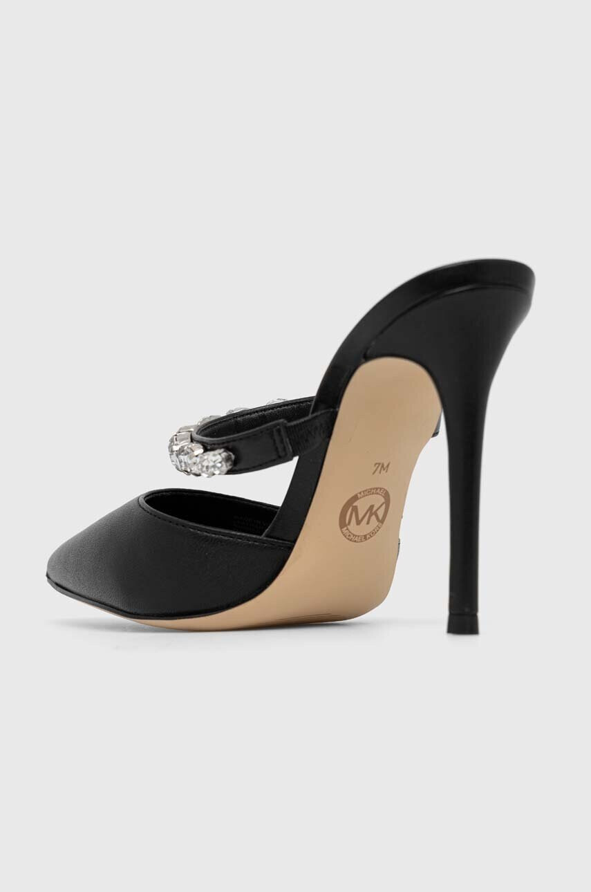 MICHAEL Michael Kors Кожени чехли Jessa в черно с ток стилето 40S3JSHP1L - Pepit.bg