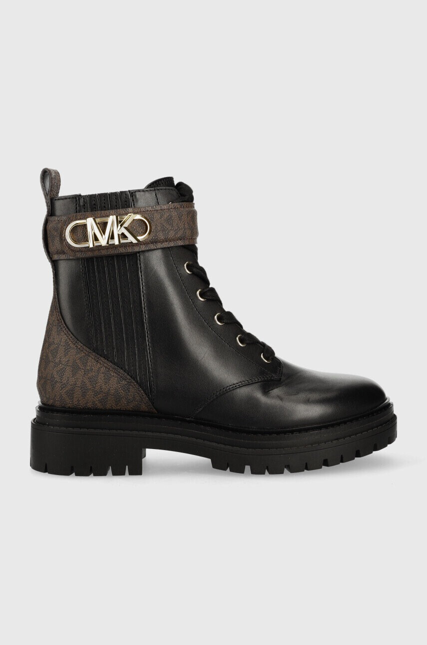 MICHAEL Michael Kors Кожени кубинки Parker в черно с платформа - Pepit.bg