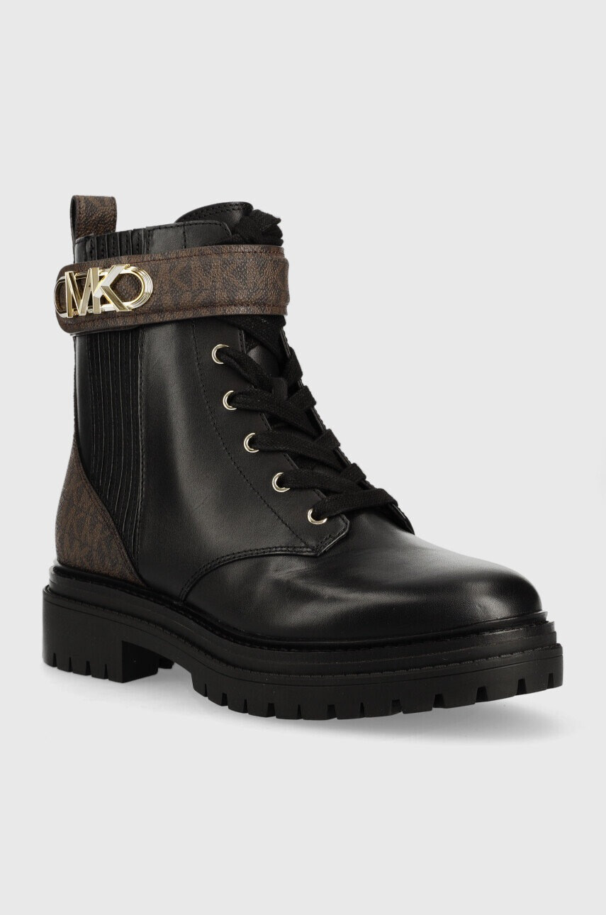 MICHAEL Michael Kors Кожени кубинки Parker в черно с платформа - Pepit.bg