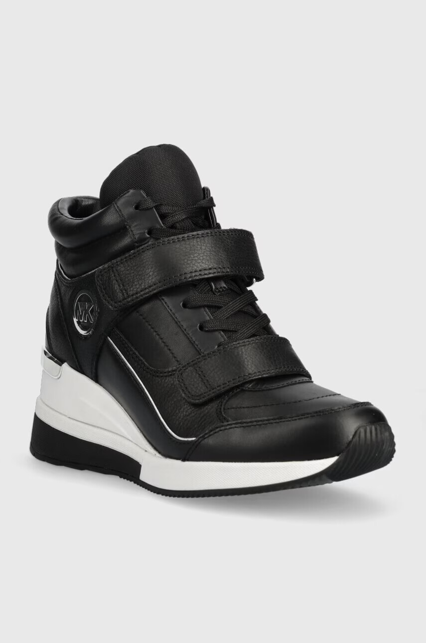 MICHAEL Michael Kors Кожени маратонки Gentry в черно 43F3GYFE2L - Pepit.bg