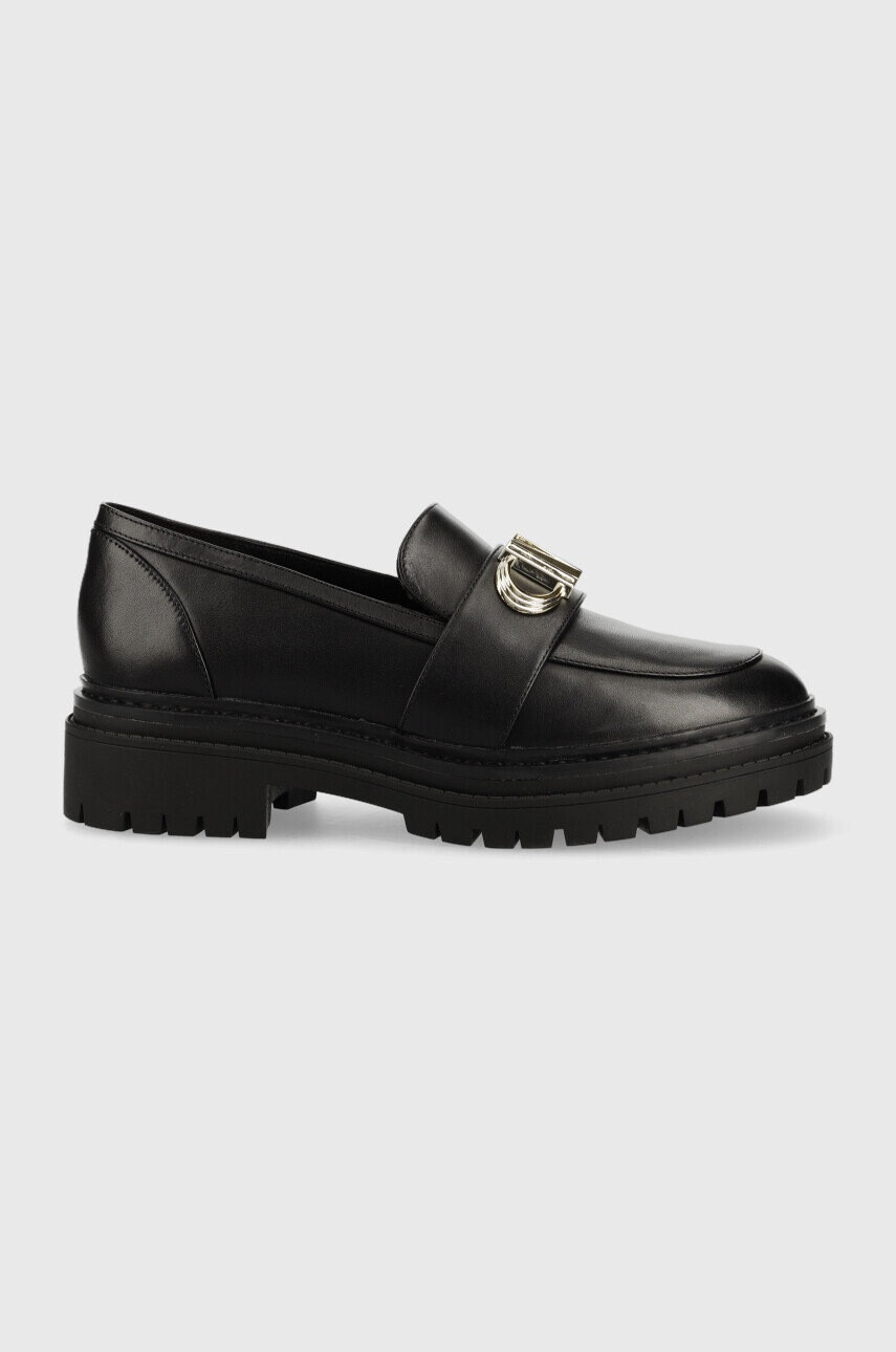 MICHAEL Michael Kors Кожени мокасини Parker в черно с платформа - Pepit.bg