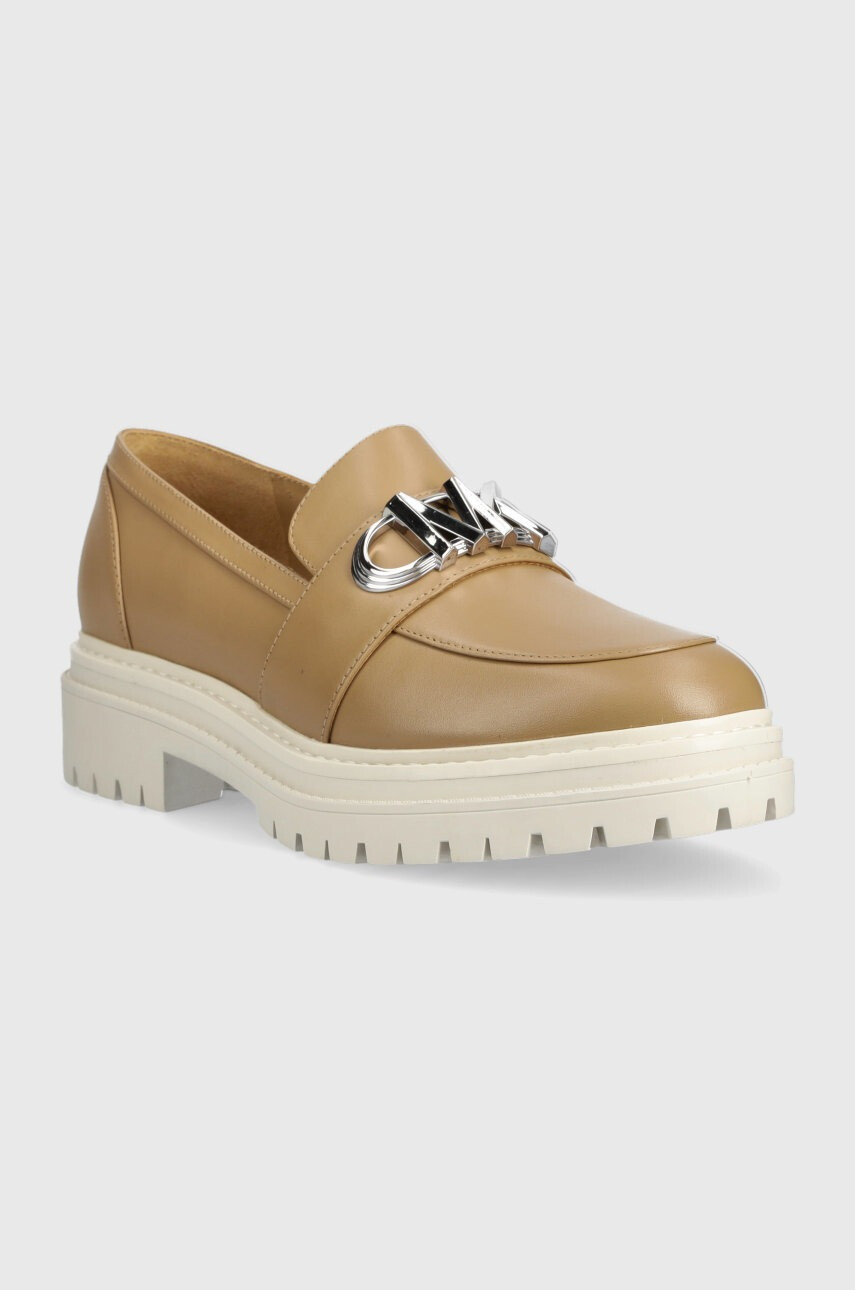 MICHAEL Michael Kors Кожени мокасини Parker в кафяво с платформа 40F2PKFP1L - Pepit.bg