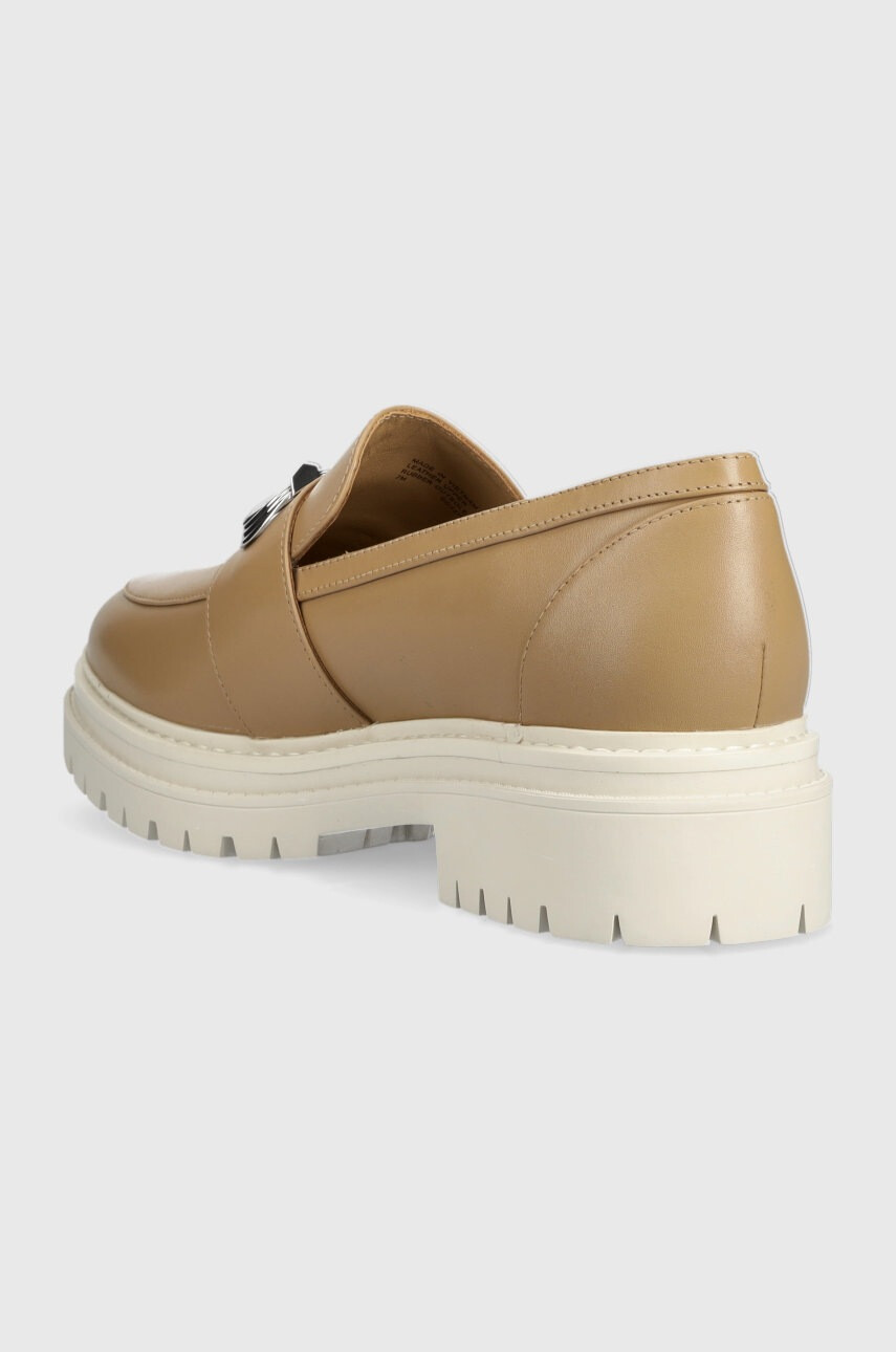 MICHAEL Michael Kors Кожени мокасини Parker в кафяво с платформа 40F2PKFP1L - Pepit.bg