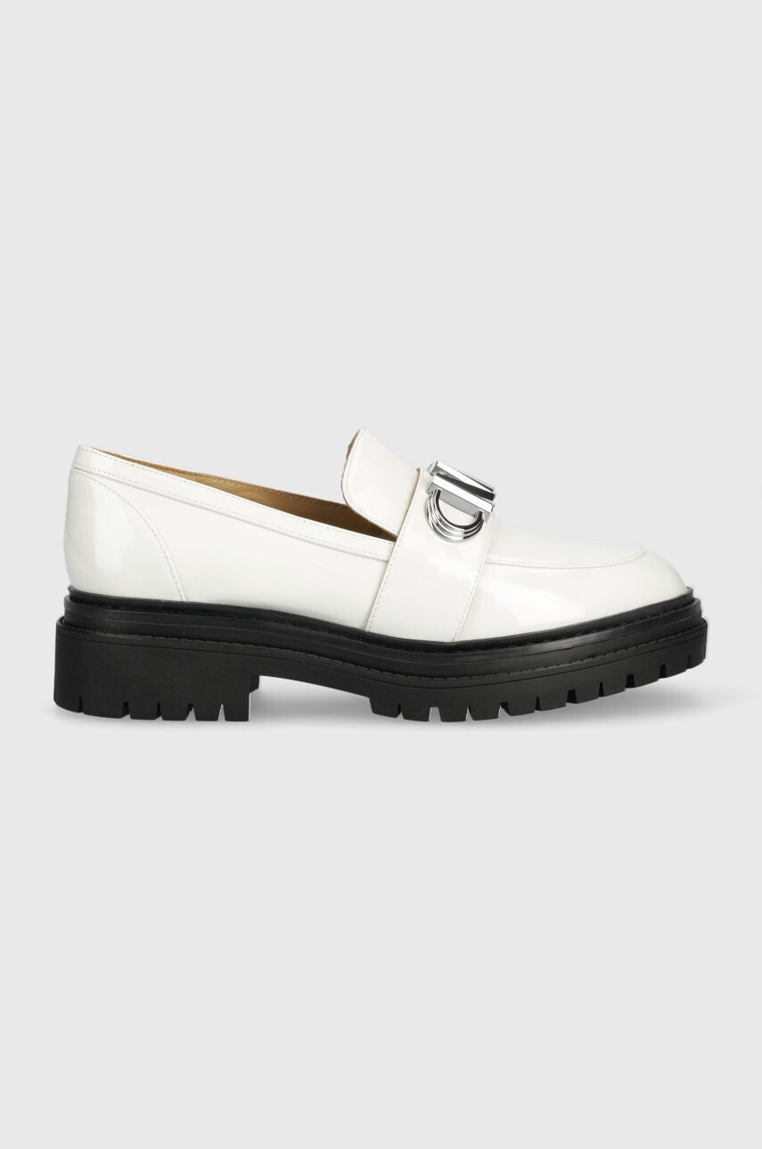 MICHAEL Michael Kors Кожени мокасини Parker в бяло с платформа 40R3PKFP1A - Pepit.bg
