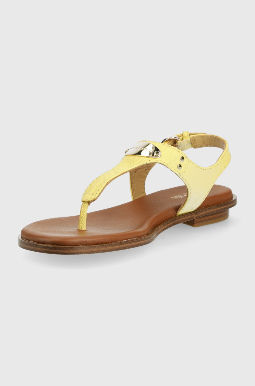 MICHAEL Michael Kors Кожени сандали Mk Plate Thong в зелено - Pepit.bg
