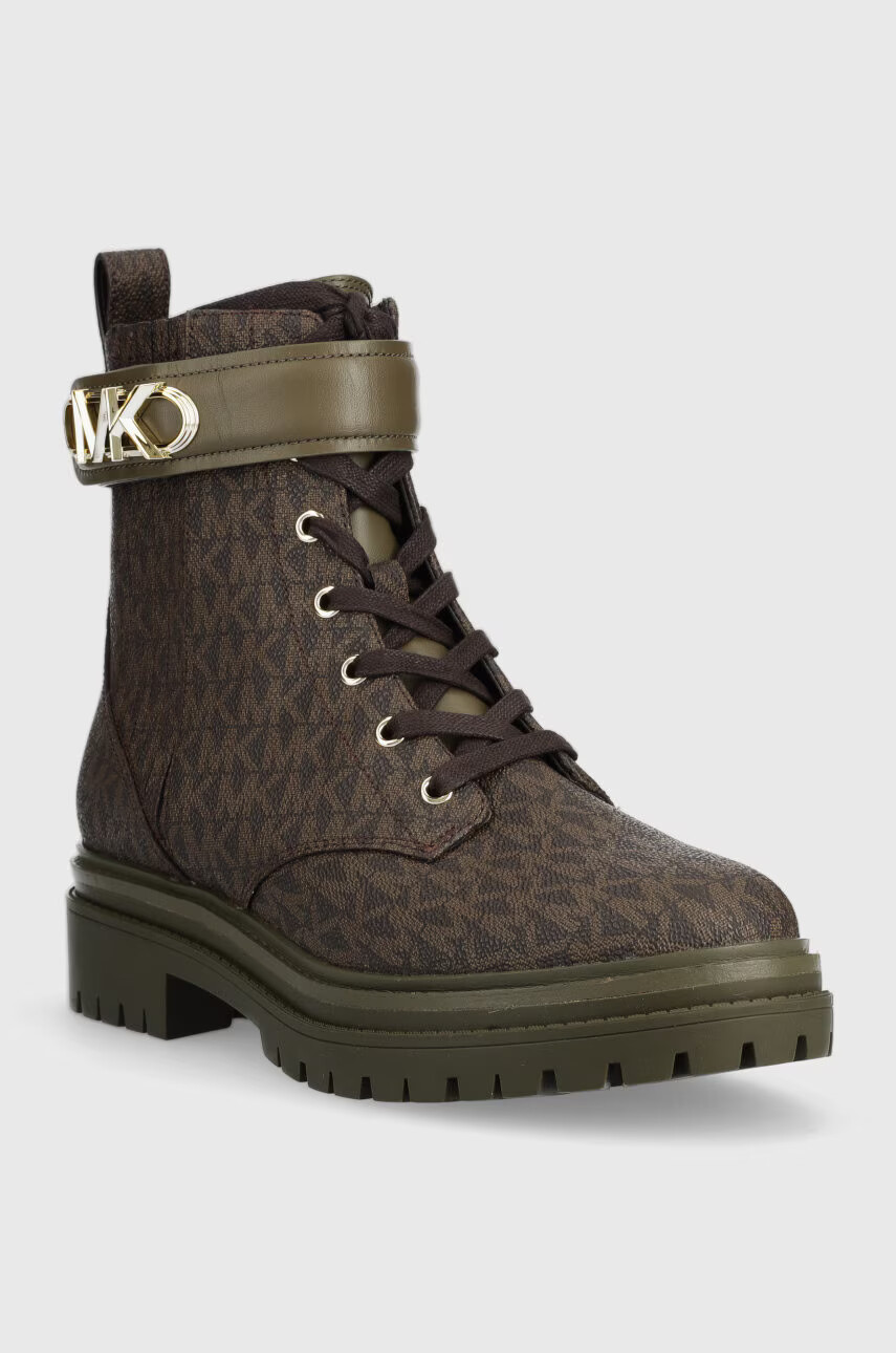 MICHAEL Michael Kors Кубинки Parker в зелено с равна подметка - Pepit.bg