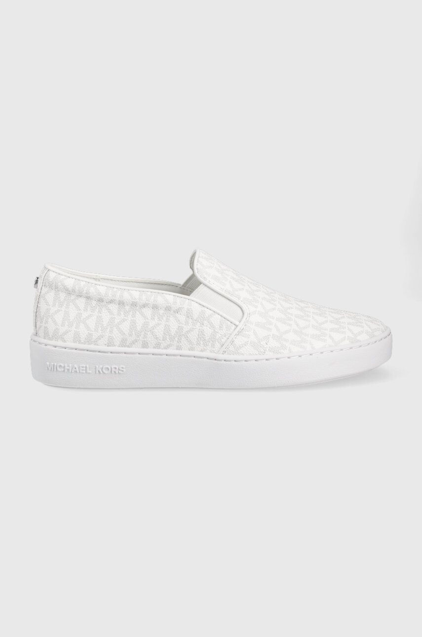 MICHAEL Michael Kors Ниски кецове Michael Kors Keaton Slip On в бяло - Pepit.bg