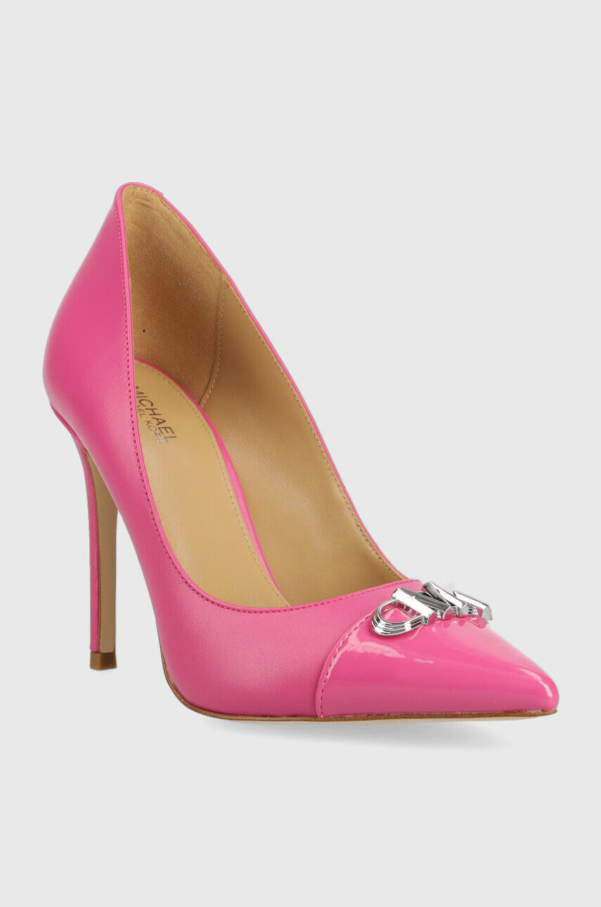 MICHAEL Michael Kors Обувки с висок ток Parker в розово 40F2PKHP1L - Pepit.bg