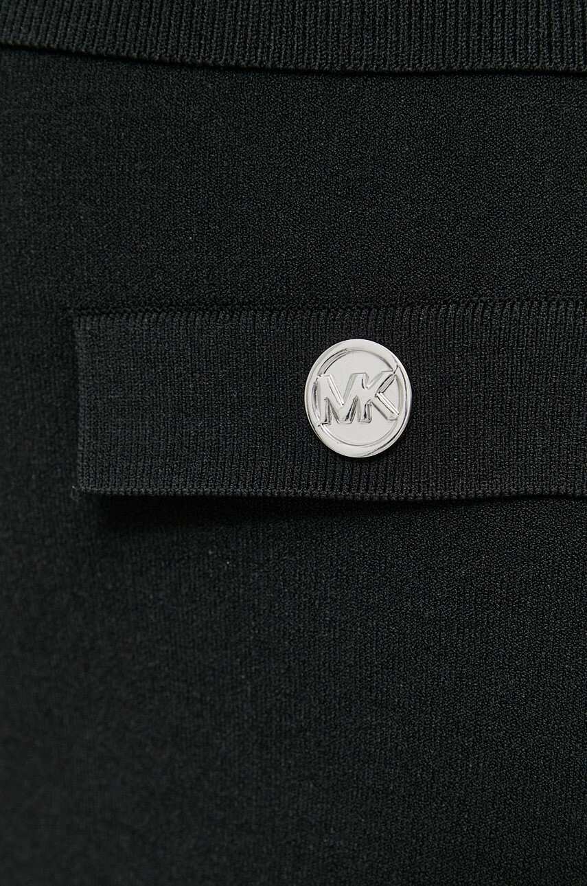 MICHAEL Michael Kors Пола в черно къс модел с кройка тип молив - Pepit.bg