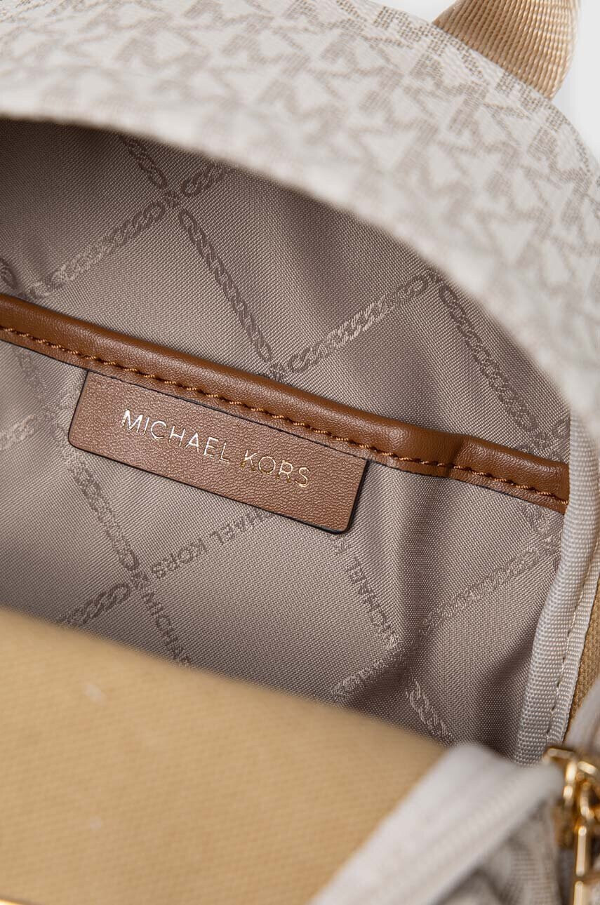 MICHAEL Michael Kors Раница в бежово малък размер с десен - Pepit.bg