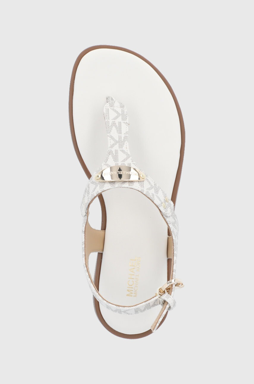 MICHAEL Michael Kors Сандали Mk Plate Thong дамски в бежово - Pepit.bg
