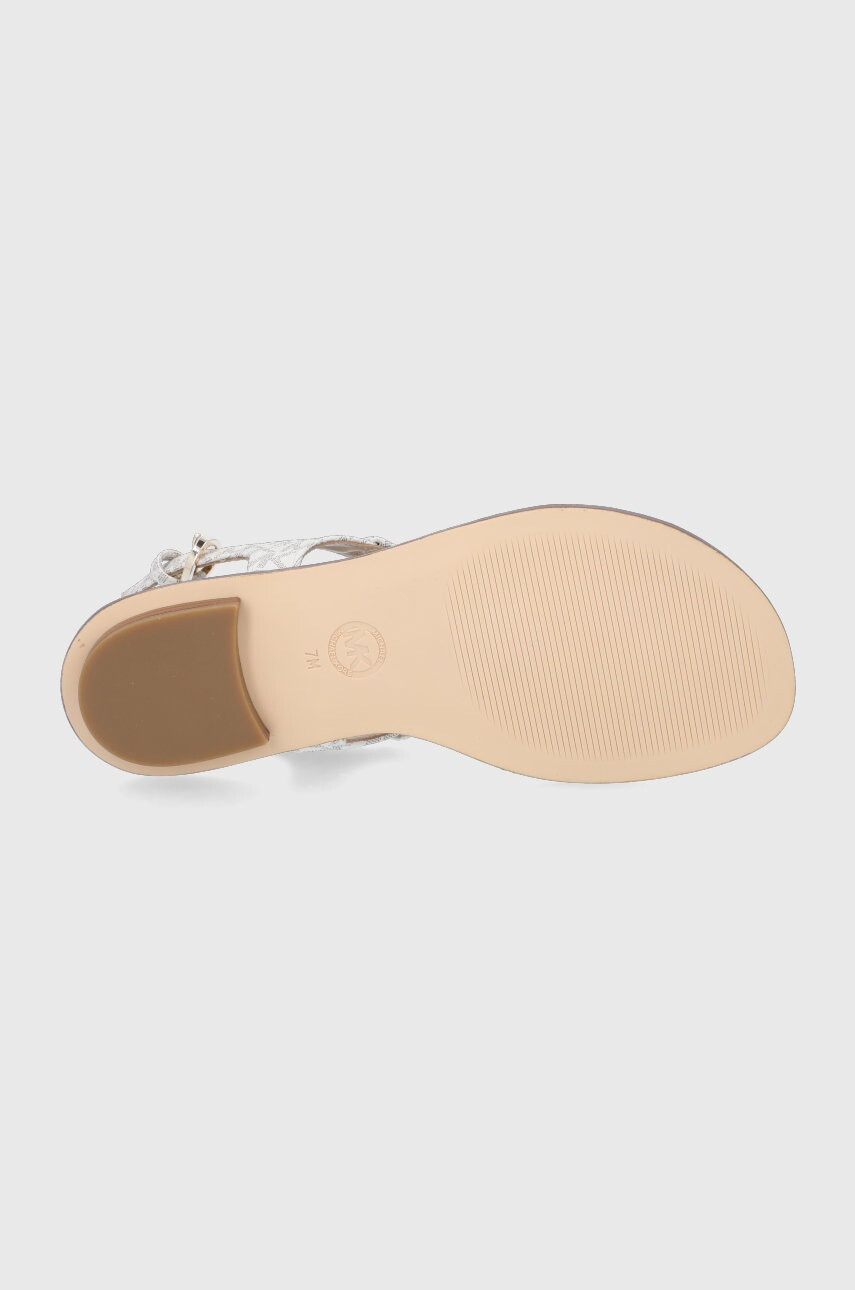 MICHAEL Michael Kors Сандали Mk Plate Thong дамски в бежово - Pepit.bg