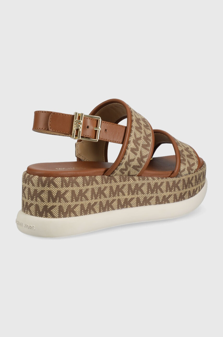 MICHAEL Michael Kors Сандали Presley Platform Sandal дамски в кафяво с платформа - Pepit.bg