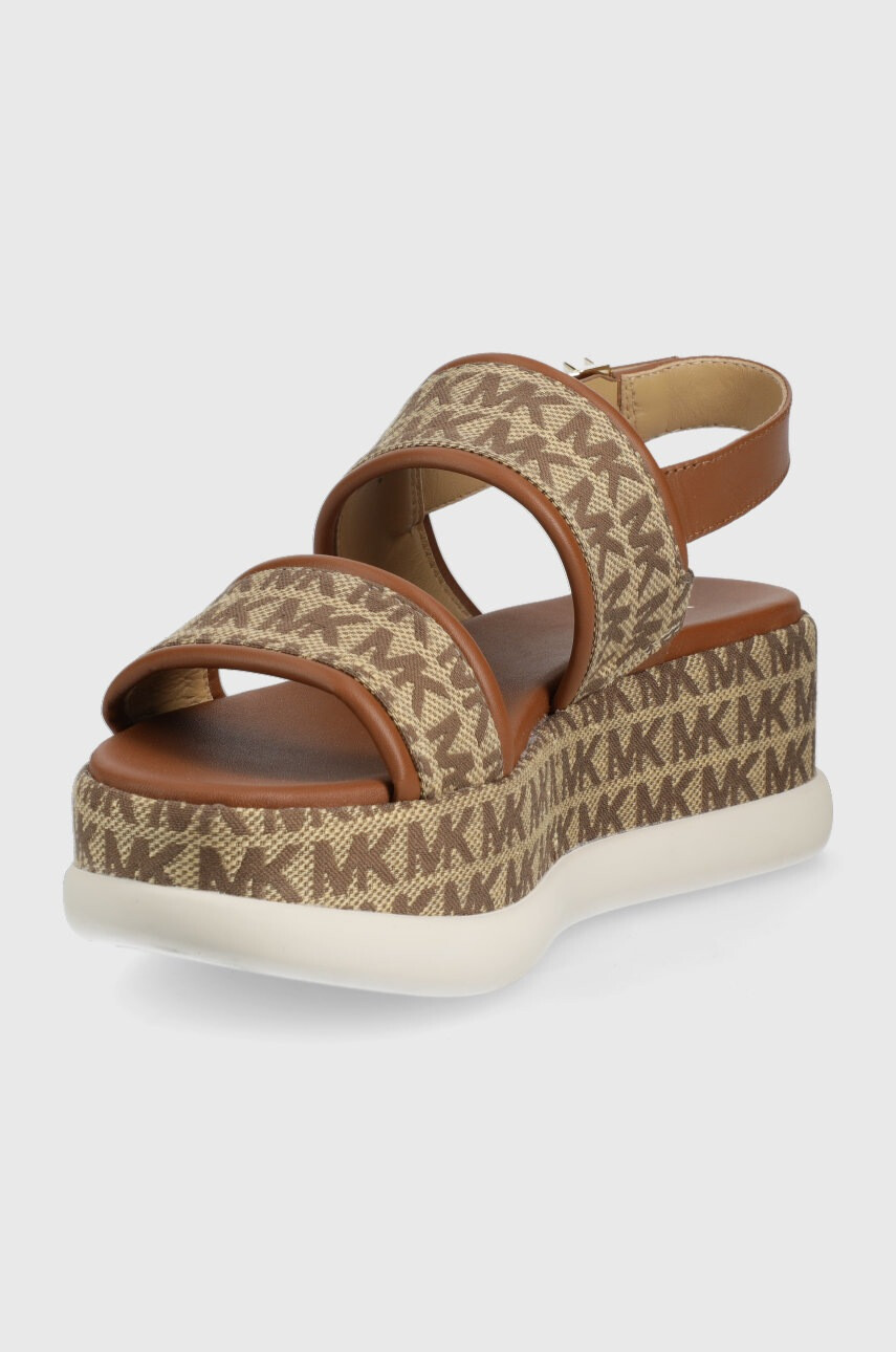 MICHAEL Michael Kors Сандали Presley Platform Sandal дамски в кафяво с платформа - Pepit.bg